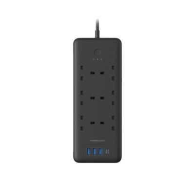 Powerology 6 Socket Multi-Port Power Strip Extension