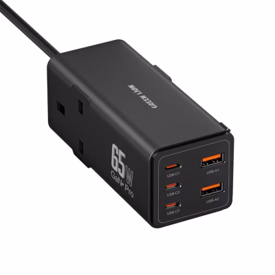 Green Lion 7 In 1 GaN 65W Power Strip